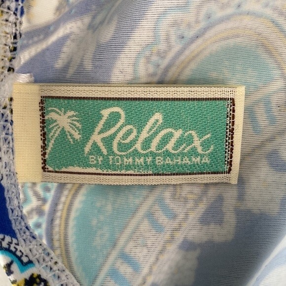 Tommy Bahama Relax Paisley Floral Tankini Swimsuit Adjustable Straps Padded Ruch - Picture 9 of 13